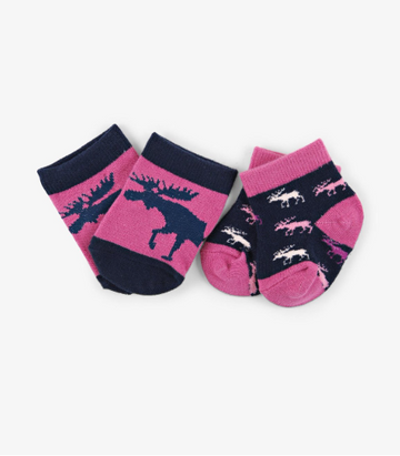Moose Pack Baby Socks